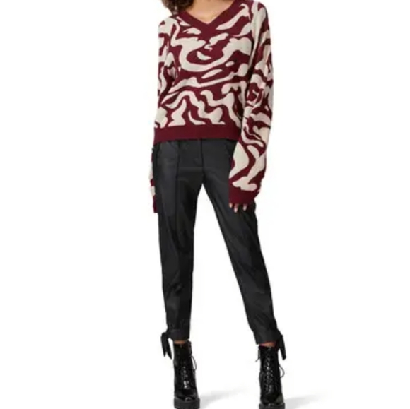 Nanushka Sweaters - NANUSHKA ABSTRACT VNECK SWEATER
